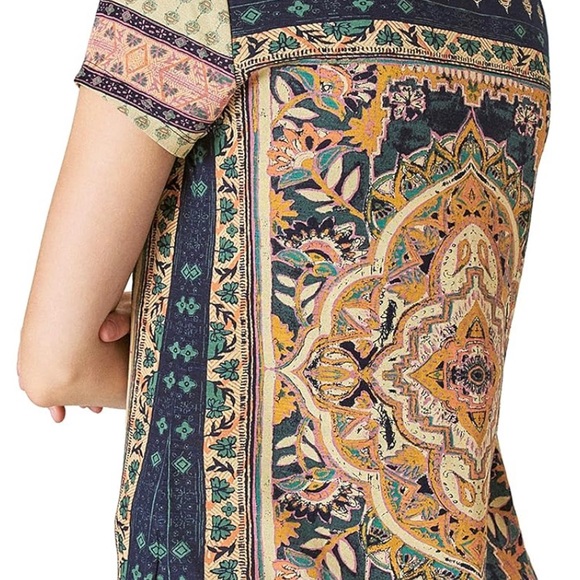 Lucky Brand High Low Boho Graphic T-shirt - Picture 2 of 10